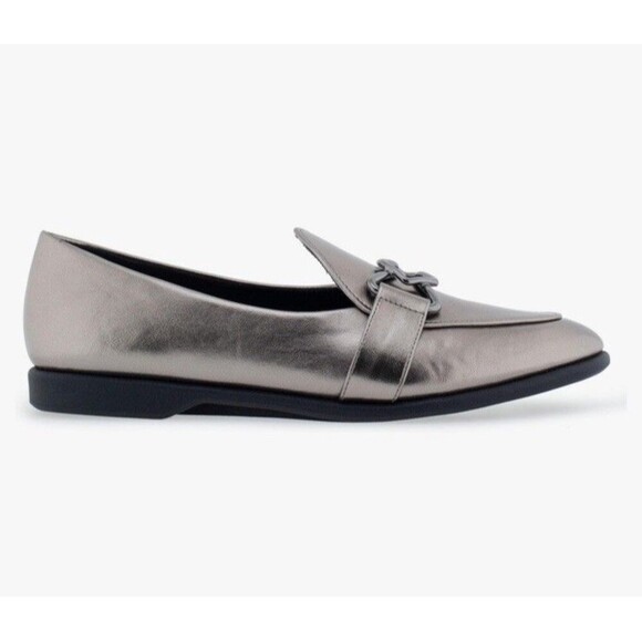 AEROSOLES Borgio Loafer Flat Size 10.5 Graphite NEW Career Modern Work Comfort - Picture 5 of 11